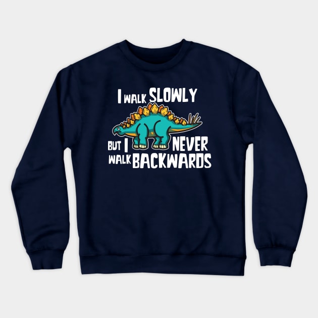 Stegosaurus Dinosaur Crewneck Sweatshirt by RAWRTY ANIMALS